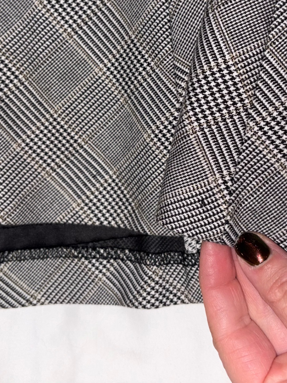 White House Black Market Emilya Plaid Cap Sleeve Dress Office Workwear Size 8 - Picture 4 of 10